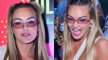 Bárbara Heck chama atenção com look estilo barbiecore em festa - AgNews / Marcelo Sá Barretto e Léo Franco