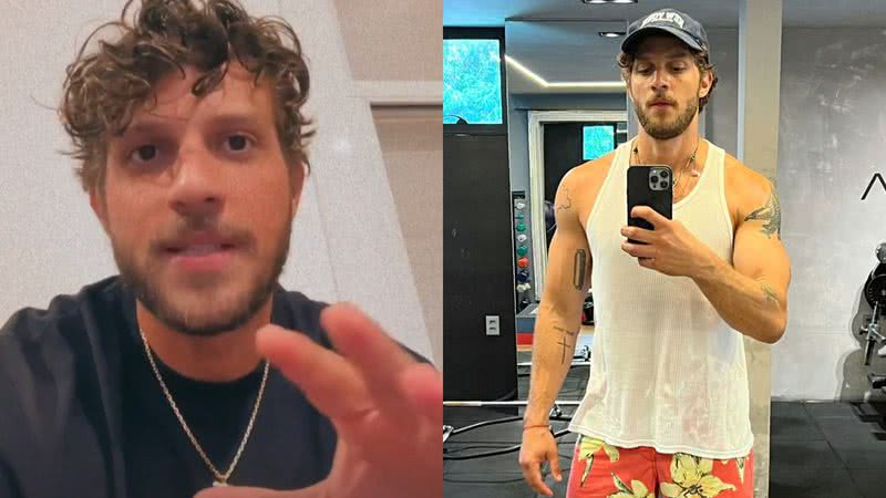 Chay Suede explicou aos seguidores como ganhou 15 kg em cinco anos - Reprodução/Instagram