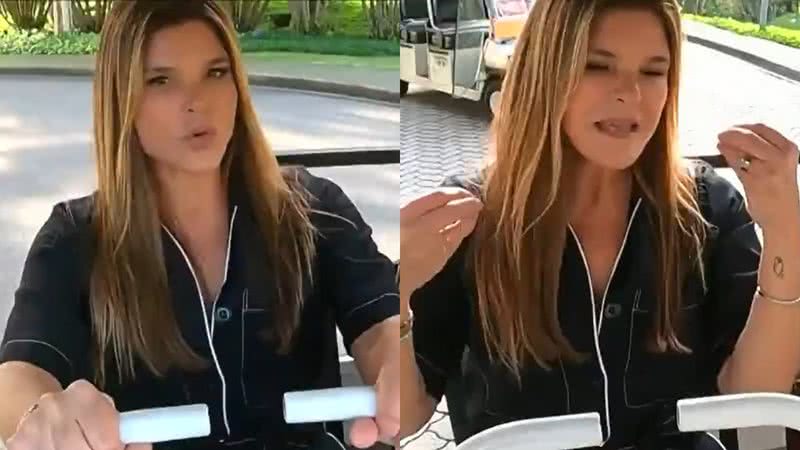 Cristiana Oliveira lamentou ter que lidar com assédio nas redes sociais - Reprodução/TV Globo