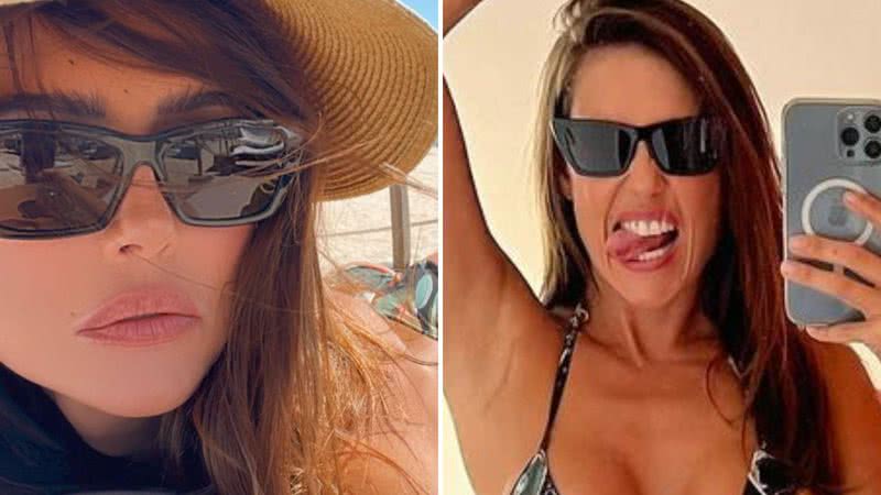 Deborah Secco curte praia de fio-dental milimétrico e decote quase explode: "Musa" - Reprodução/Instagram