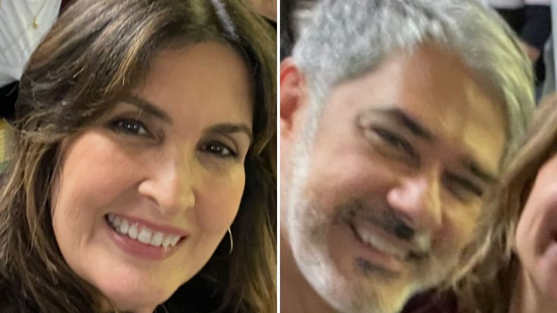 Fátima Bernardes surge sorridente em clique com William Bonner: "Domingo feliz" - Reprodução/Instagram