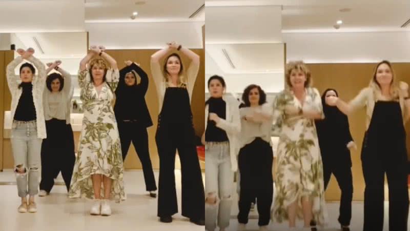 Ex-paquitas se reencontram e relembram coreografia em banheiro de shopping: "Encontro de milhões" - Reprodução / Instagram