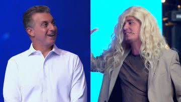 Luciano Huck fica constrangido ao ver Rafael Portugal imitar Angélica - Reprodução/Globo