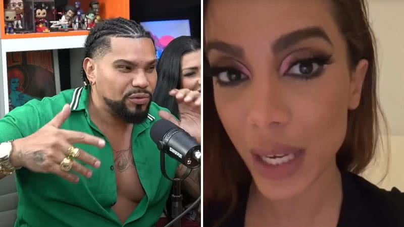 Naldo cutuca e exige reconhecimento por sucesso de Anitta: "Sem Naldo, não existiria Anitta" - Reprodução/YouTube/Instagram