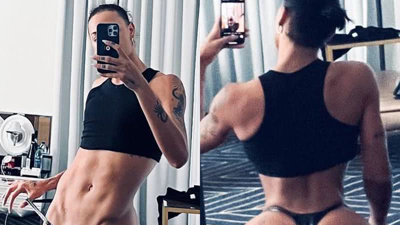 Pabllo Vittar surgiu apenas com uma calcinha e top preto em novos cliques e chamou atenção - Reprodução/Instagram