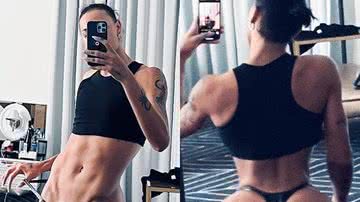 Pabllo Vittar surgiu apenas com uma calcinha e top preto em novos cliques e chamou atenção - Reprodução/Instagram