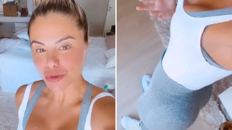 Esposa de Leonardo publica vídeo para provar que não tem silicone no bumbum - Reprodução/Instagram