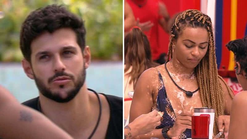 BBB22: Natália e Rodrigo criticam pódio montado por brother: "Falso" - Reprodução/TV Globo