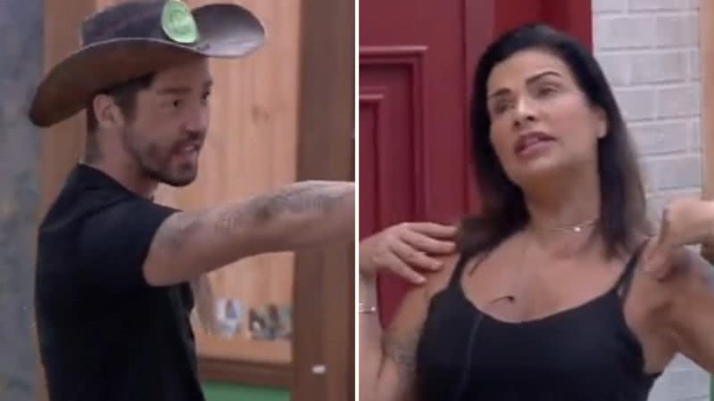 A briga foi tão intensa que não demorou muito para Rico se aproximar do local e defender Mileide dos comentários de Solange; confira - Reprodução/Record TV