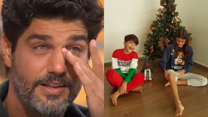 Em Portugal, Bruno Cabrerizo se emociona por falta dos filhos: "3 meses sem vê-los" - Reprodução/SIC/Instagram