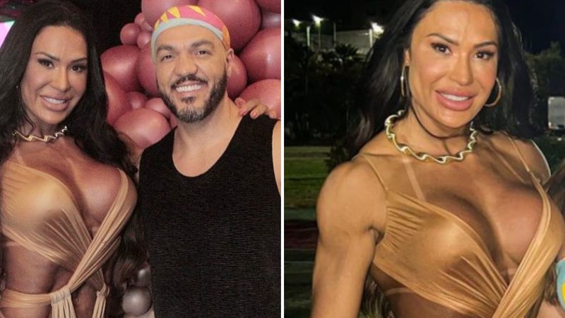 Gracyanne Barbosa diz não para calcinha e sutiã e quase mostra demais em festa - Reprodução/Instagram