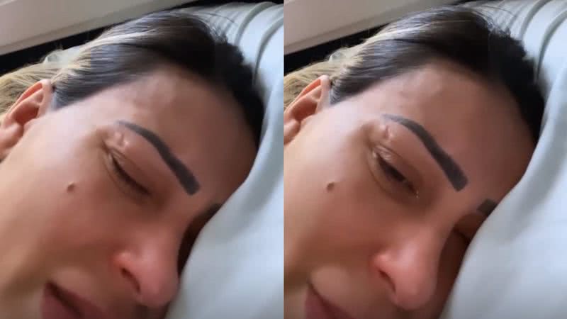 Andressa Urach cai no choro ao citar puerpério turbulento: "Estou muito mal" - Reprodução / Instagram