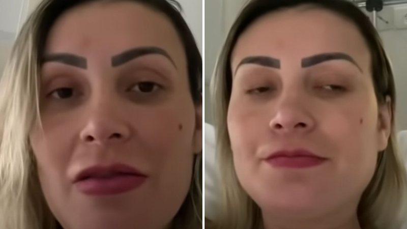 Internada, Andressa Urach vive drama ao ser vítima de furto: "Ela está arrasada" - Reprodução/TV Globo