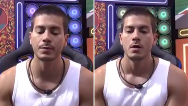 BBB22: Arthur Aguiar surge abatido e joga a toalha: "Vou me adiantar" - Reprodução/TV Globo