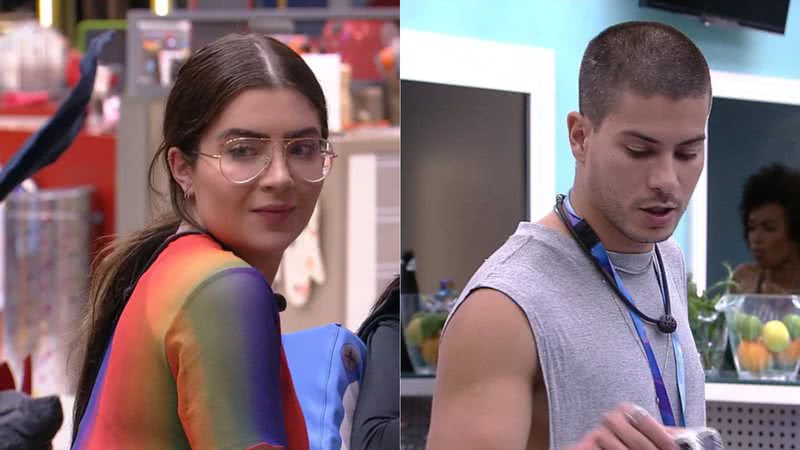 BBB22: Sister diz que Arthur Aguiar tem medo de Jade Picon: “Aí vem na gente” - Reprodução/Globo