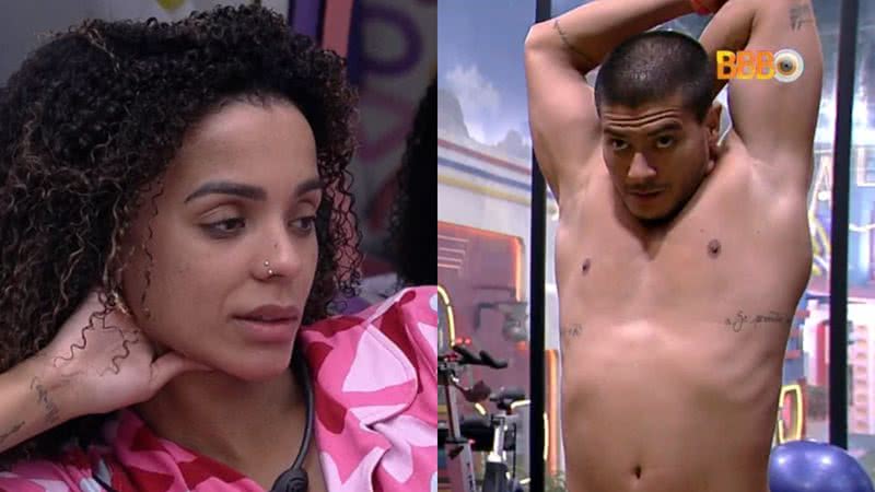 Brunna Gonçalves acredita que Arthur Aguiar não sabe o que está fazendo no BBB22 - Reprodução/TV Globo