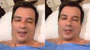 Celso Portiolli surge em cama de hospital durante tratamento contra câncer - Reprodução / Instagram