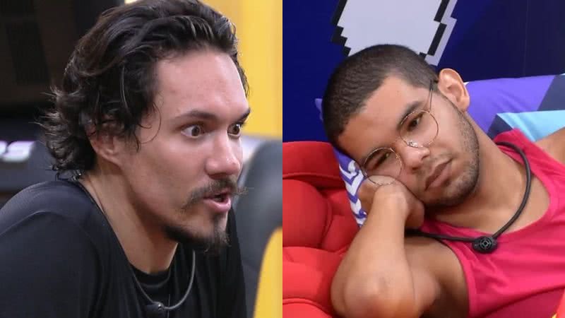 Vyni e Eliezer discutiram ao falar sobre jogo no BBB22 - Reprodução/TV Globo