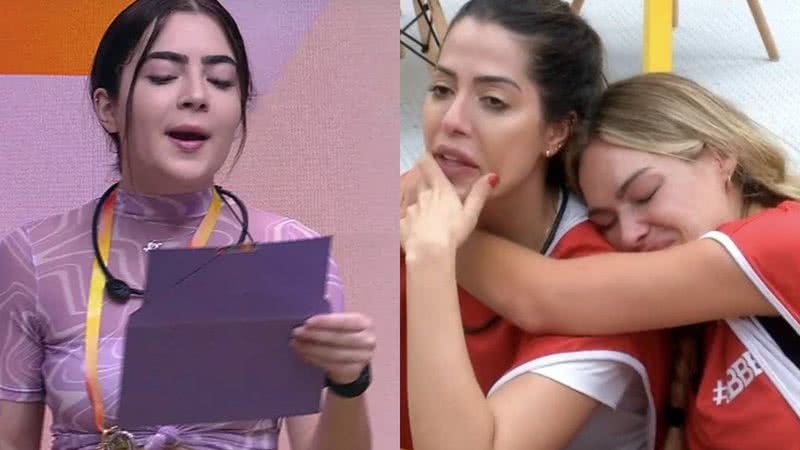 Jade Picon abandona Laís e Bárbara no Almoço do Líder - Reprodução/TV Globo