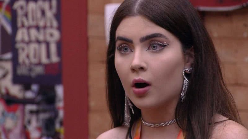 Jade Picon não gostou nada de ver Larissa e Laís demorando para tomar banho no BBB22 - Reprodução/TV Globo