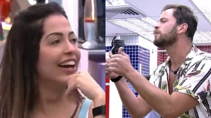 Laís está disposta a beijar Gustavo na festa do líder para conseguir um novo aliado no reality show - Reprodução/TV Globo