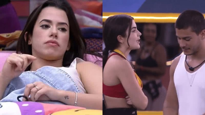 Larissa quer testar Jade Picon e Arthur Aguiar no mesmo paredão dentro do BBB22 - Reprodução/TV Globo