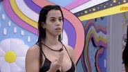 Larissa mostrou estar preocupada com o próximo paredão do BBB22 onde poderá ser um dos alvos da casa - Reprodução/TV Globo