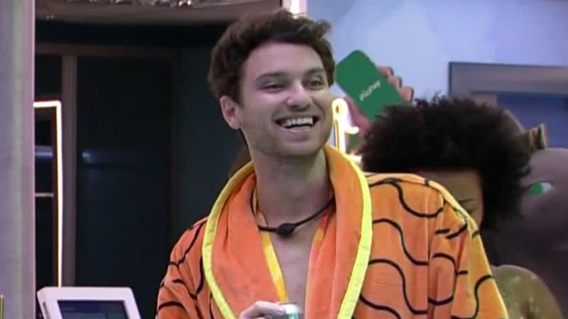 BBB22: Oi? Lucas elege tema inusitado para Festa do Líder: "Tinha pedido?" - Reprodução/TV Globo