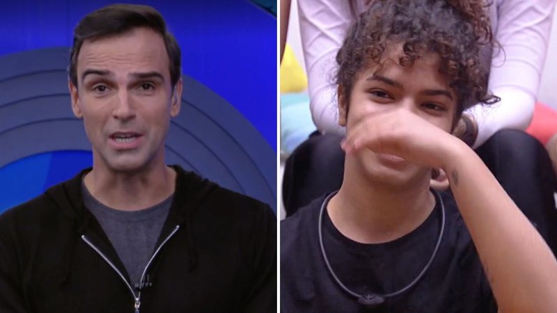 BBB22: Tadeu Schmidt quebra o protocolo e reage ao vivo após noite de sexo: "Felizes" - Reprodução/TV Globo