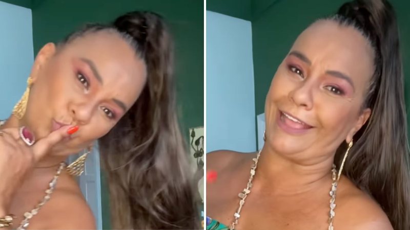 Solange Couto remove marca deixada pelo marido e desabafa: "Me superando" - Reprodução/TV Globo