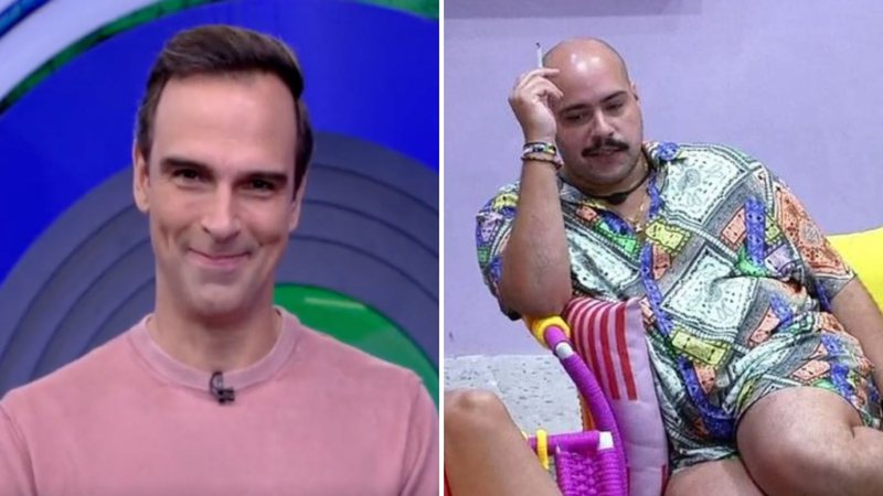 BBB22: Tadeu Schmidt entra no ar e pega Tiago Abravanel falando palavrão: "Me esqueceram?" - Reprodução/TV Globo