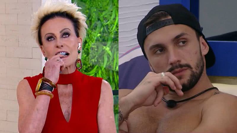 BBB21: Debochada! Ana Maria Braga imita Arthur e tira sarro da falta de química com Carla Diaz: "Desespero" - Reprodução/TV Globo