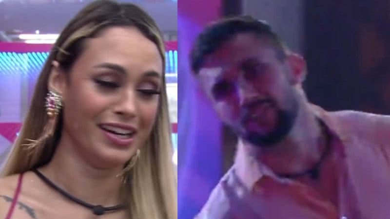 BBB21: Sarah deixa Carla Diaz de lado, dá cantada em Arthur e brother se derrete: "Minha pressão caiu" - Reprodução/TV Globo