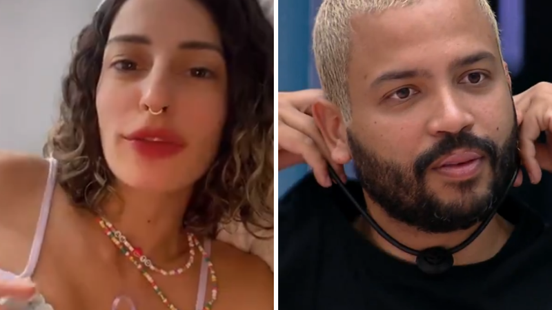 BBB21: Esposa de Projota solta o verbo e mostra confiança no marido - Reprodução/TV Globo