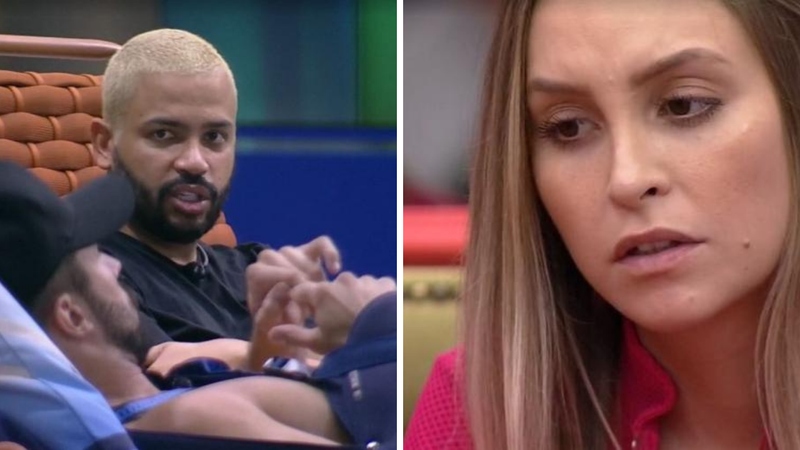 BBB21: Sabe de nada! Projota induz Arthur a pensar que voltaria de um paredão com Carla Diaz - Reprodução/TV Globo