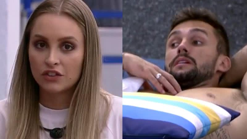 BBB21: Ainda sem trocar uma palavra com Arthur, Carla Diaz detona - Reprodução/TV Globo