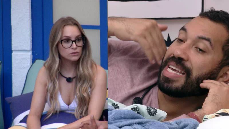 Perfis de Carla Diaz e Gilberto travam guerra de versões e trocam farpas nas redes sociais - Reprodução/TV Globo