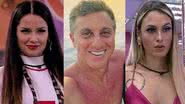 BBB21: Luciano Huck atiça disputa entre Juliette e Sarah e pede por paredão entre ex-aliadas: "Ansioso" - Reprodução/TV Globo e Instagram