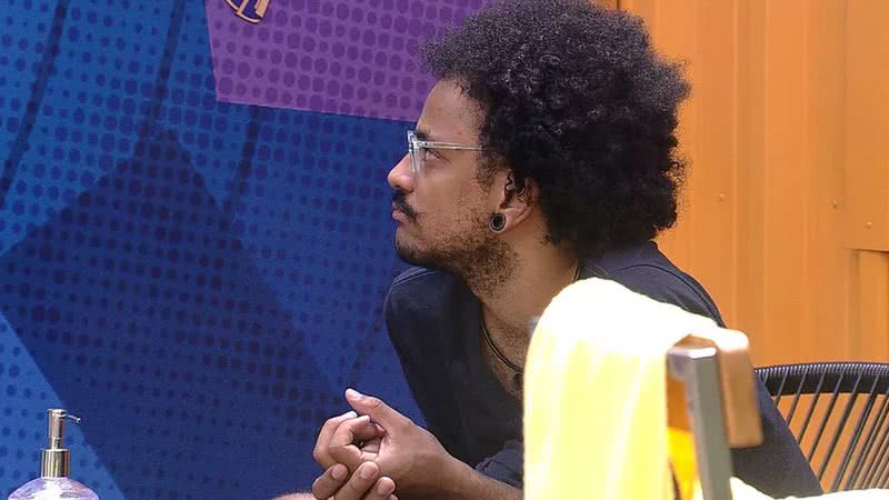 João Luiz acha que pode ir parar no paredão no BBB21 - Reprodução/TV Globo