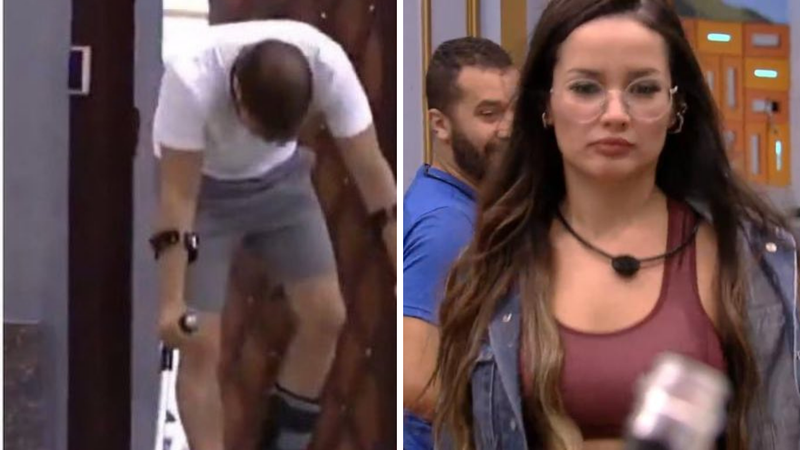 BBB21: Juliette pisa no pé machucado de Caio, brother se revolta e ela dispara - Reprodução/TV Globo