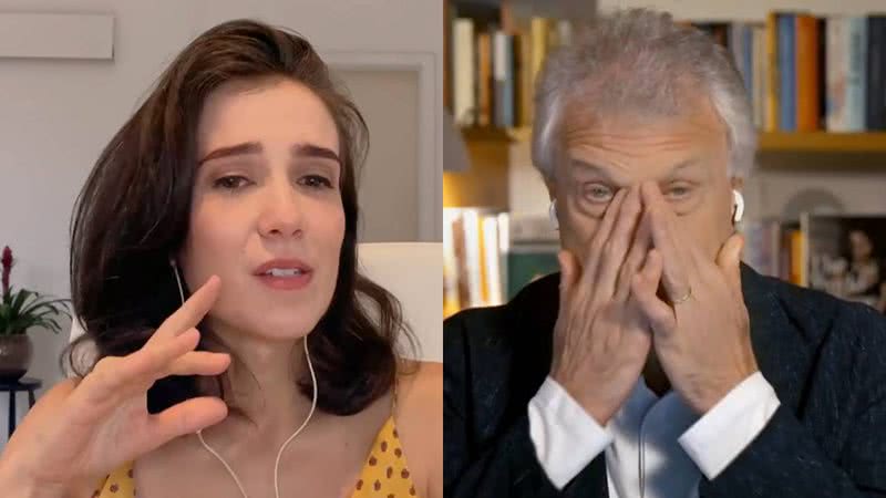 Aos prantos, Marjorie Estiano emociona Pedro Bial ao homenagear Nicette Bruno: "Era a pessoa mais incrível" - Reprodução/TV Globo