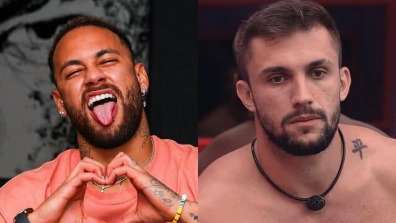 Neymar dá em cima de ex-namorada de Arthur do BBB21 e web vibra com suposto casal - Reprodução/TV Globo e Instagram