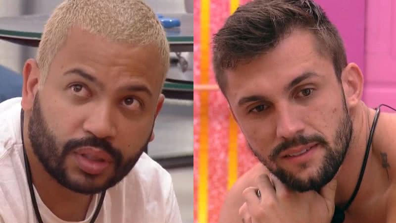 BBB21: Ele tenta! Projota se revolta ao distribuir corações aos brothers e não receber o mesmo - Reprodução/TV Globo