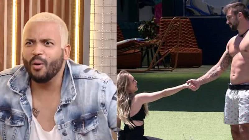 BBB21: Piada? Projota confessa que Carla Diaz ajoelhando para Arthur foi o mais chocante no retorno da sister: “Não entendi” - Reprodução/TV Globo