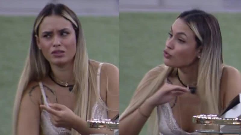 BBB21: Mal-agradecida? Sarah não engole consolo de Juliette e reclama: “Quer jogar os problemas dela em cima de mim” - Reprodução/TV Globo