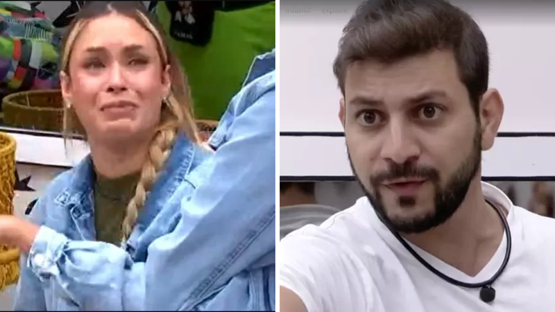 BBB21: Muito nervoso, Caio tenta justificar apunhalada nas costas de Sarah - Reprodução/TV Globo