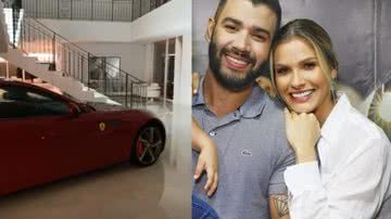 Imagem Andressa Suita mostra Ferrari no meio da sala de Gusttavo Lima: ''Não é possível''