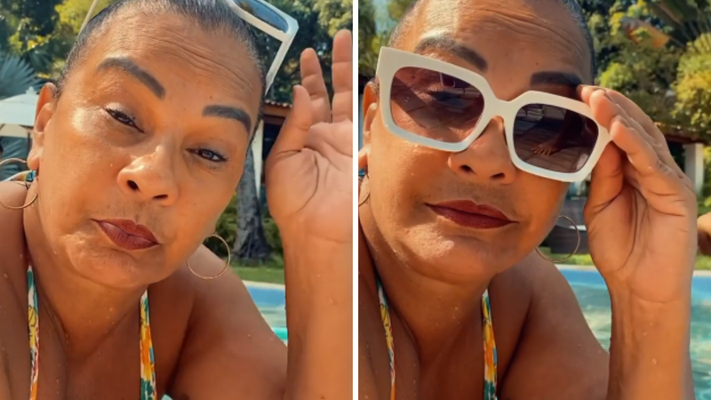 Aos 63 anos, Solange Couto posa de biquíni, publica vídeo com zoom no corpão - Reprodução/Instagram