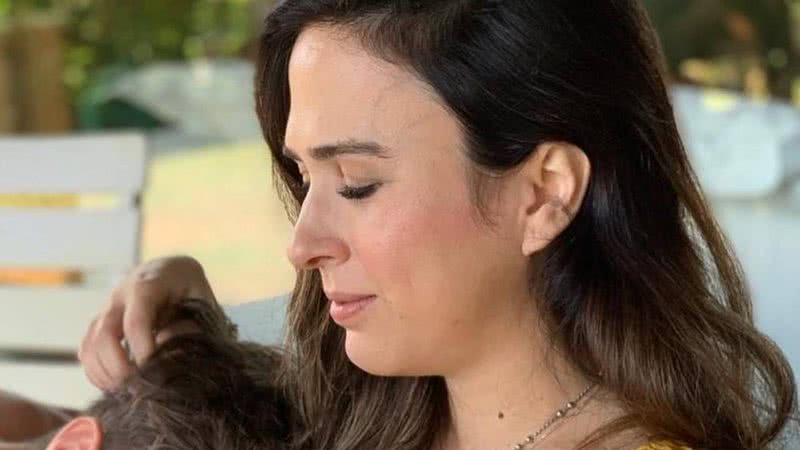 Fofura! Filha de Tata Werneck faz careta e conquista a web em clique raríssimo com o avô: "Amo esse bico" - Reprodução/Instagram