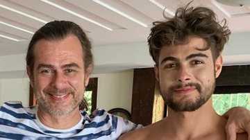 Os atores João e Rafael Vitti contracenarão juntos como pai e filho na próxima novela das 6; veja a primeira foto do veterano caracterizado ao lado do primogênito - Reprodução/Instagram